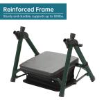 ELENKER All-Terrain Rollator Walker with 10” Non-Pneumatic Wheels, Sponge Padded