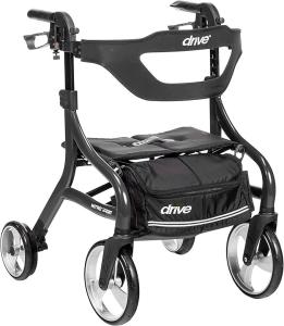 New Drive Medical Nitro Sprint Hemi Rollator Walker Heavy Duty w/Seat