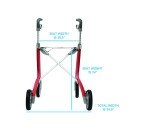 byACRE Carbon Ultralight Rollator with Backrest 16.5