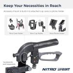 New Drive Medical Nitro Sprint Hemi Rollator Walker Heavy Duty w/Seat