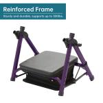 ELENKER All-Terrain Rollator Walker with 10” Non-Pneumatic Wheels, Sponge Padded