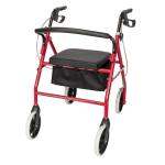 Heavy Duty Extra Wide Bariatric Rollator Rolling Walker with Padded Seat