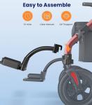 Z59 2-in-1 Rollator, 400lb Capacity, 10" All-Terrain Wheels