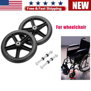 1Set 6" Wheelchair Accessorie Heavy Duty Rollator Wheels for Walkers Rollators