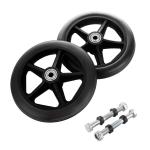 1Set 6" Wheelchair Accessorie Heavy Duty Rollator Wheels for Walkers Rollators