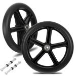 1Set 6" Wheelchair Accessorie Heavy Duty Rollator Wheels for Walkers Rollators
