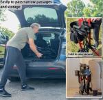 Henmnii Rollator Walker w/Wide Seat  Backrest All-Terrain Non-Slip Wheels 300lbs