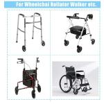 1Set 6" Wheelchair Accessorie Heavy Duty Rollator Wheels for Walkers Rollators