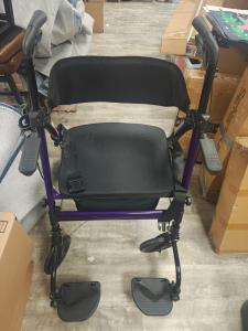 AKOASM Heavy Duty Upright Walker, Rollator Walkers for Seniors, 450Lb Capacity