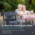 Helavo All Terrain Walker Rollator w/ 12” Pneumatic Tires Foldable Outdoor