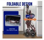 Heavy Duty Foldable Shopping Cart with Seat, Rollator Walkers for Seniors All...