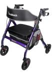 BlessReach Heavy Duty Rollator Walker w/ Large Seat Up to 450 lbs - Purple