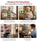 FlyingJoy Rollator Walker with Seat,12" Front Wheels 10" Rear Rolling Walker, Extra-Wide Heavy-Duty Rollator Walker with Seat and Brakes for Seniors and Adults Bariatric with Large Aluminum (Red)