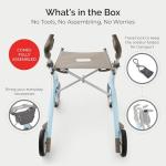 byACRE Carbonio Ultralight Rollator Walker – 4.8kg