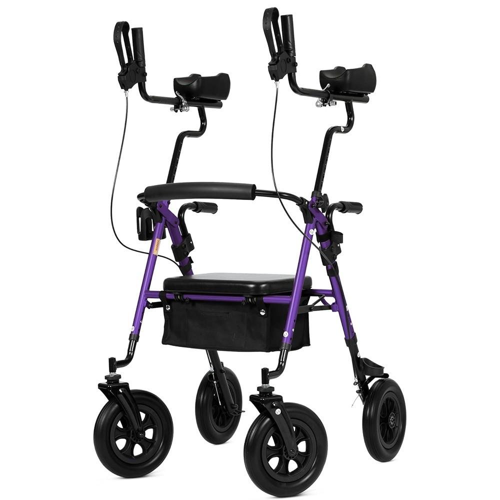 2025 Deluxe OEM ELENKER Rollator Walker Stand Up Medical Aid Heavy Duty Upright