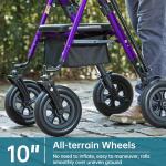 2025 Deluxe OEM ELENKER Rollator Walker Stand Up Medical Aid Heavy Duty Upright