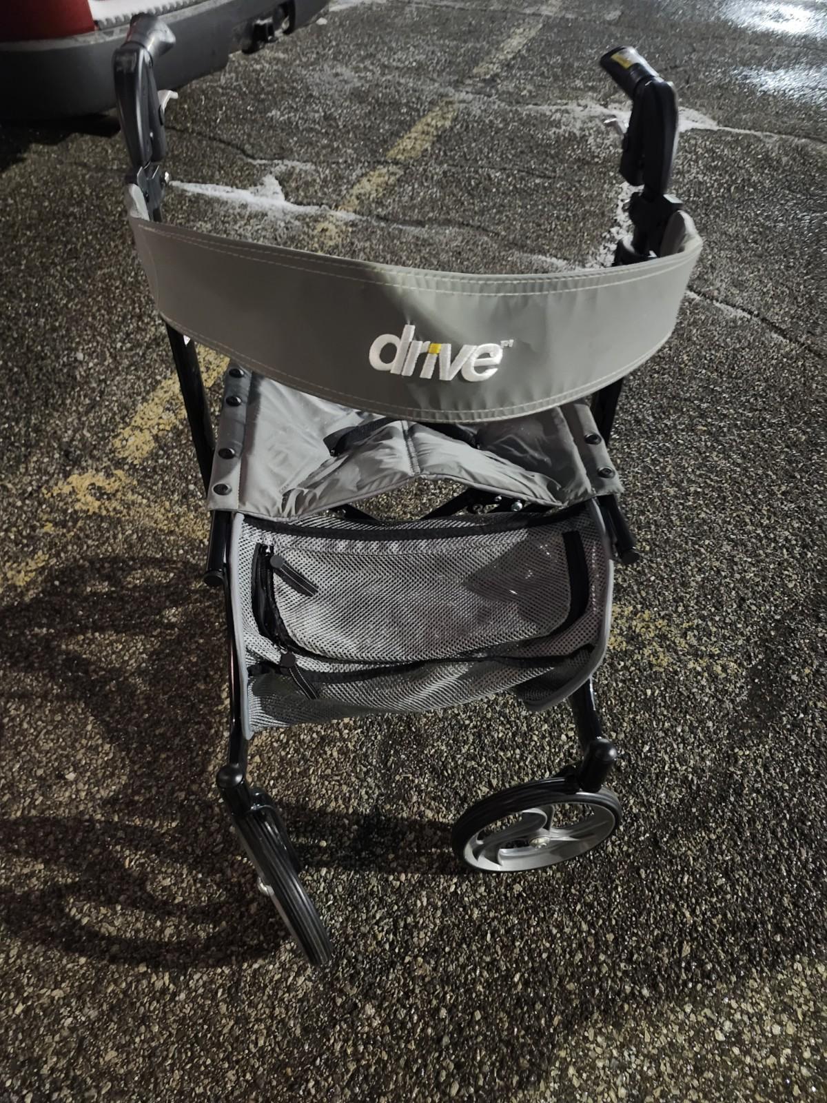 Drive F-22 Rollator Heavy Duty Walker with  Seat Foldable