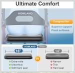 Carbon Steel Rollator Walker w/Extra Wide Seat Heavy Duty Compact All-Terrain 