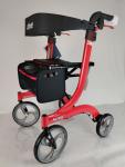 Drive Medical Nitro DLX Foldable Rollator Walker w/Seat Tall Red RTL10266-T