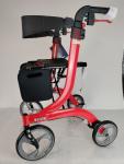 Drive Medical Nitro DLX Foldable Rollator Walker w/Seat Tall Red RTL10266-T