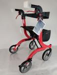Drive Medical Nitro DLX Foldable Rollator Walker w/Seat Tall Red RTL10266-T