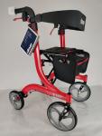 Drive Medical Nitro DLX Foldable Rollator Walker w/Seat Tall Red RTL10266-T
