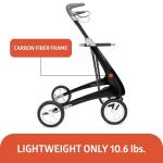 byACRE Carbon Ultralight Rollator Walker - Black