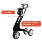 byACRE Carbon Ultralight Rollator Walker - Black