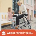 byACRE Carbon Ultralight Rollator Walker - Black