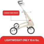 byACRE Ultralight Carbon Rollator with 16.5" Seat
