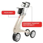 byACRE Ultralight Carbon Rollator with 16.5" Seat