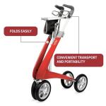 ACRE Carbon Ultralight Rollator Walker with Bag