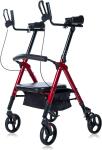 2026 Heavy Duty Upright Walker, Stand Up Rollator Walker Extra Wide  Seat 500lb