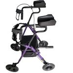 ELENKER All-Terrain Rollator Walker Forearm Support Padded Seat 10" Wheels
