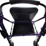 ELENKER All-Terrain Rollator Walker Forearm Support Padded Seat 10" Wheels