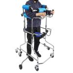 Portable Medical Standing Aid, Adult Walker for Seniors Hemiplegia Rehabilitation Standing Frame, Walking Aid Standing Walker with Infusion Holder for Elderly & Post-Surgery People