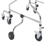 Portable Medical Standing Aid, Adult Walker for Seniors Hemiplegia Rehabilitation Standing Frame, Walking Aid Standing Walker with Infusion Holder for Elderly & Post-Surgery People