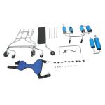 Portable Medical Standing Aid, Adult Walker for Seniors Hemiplegia Rehabilitation Standing Frame, Walking Aid Standing Walker with Infusion Holder for Elderly & Post-Surgery People