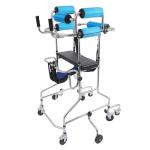 Portable Medical Standing Aid, Adult Walker for Seniors Hemiplegia Rehabilitation Standing Frame, Walking Aid Standing Walker with Infusion Holder for Elderly & Post-Surgery People