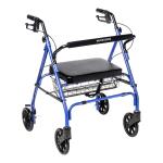 McKesson Bariatric Rollator 35.25 to 39.5 inch Handle Height 146-10215BL-1