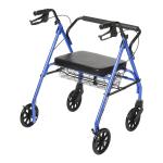 McKesson Bariatric Rollator 35.25 to 39.5 inch Handle Height 146-10215BL-1