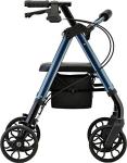 NOVA Star 8 Petite Rollator Walker with Perfect Fit Size System, Lightweight & Foldable, Easy to Lift & Carry, Great for Travel, Color Blue