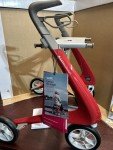 byACRE Ultralight Carbon Rollator Walker - Red