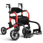 Flyingjoy 2-in-1 Heavy Duty Rollator Walker
