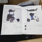 ELENKER Senior Rollator Walker All-Terrain with Seat & 10” Non-Pneumatic Wheels