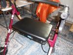 Medline  Bariatric Rollator - burgundy 500lb capacity brand new
