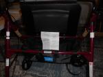 Medline  Bariatric Rollator - burgundy 500lb capacity brand new