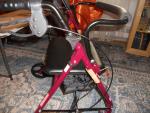 Medline  Bariatric Rollator - burgundy 500lb capacity brand new