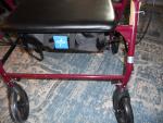 Medline  Bariatric Rollator - burgundy 500lb capacity brand new