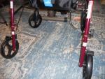 Medline  Bariatric Rollator - burgundy 500lb capacity brand new